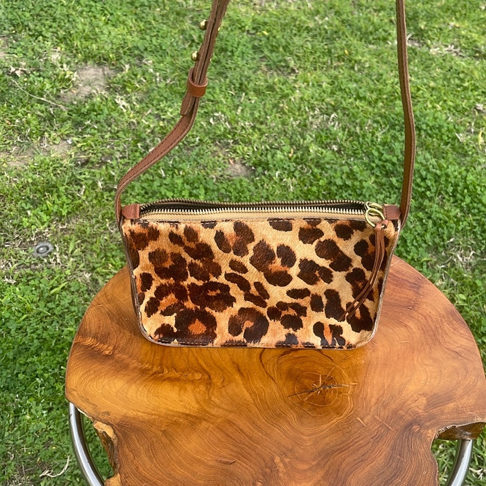 Madewell leopard the simple crossbody